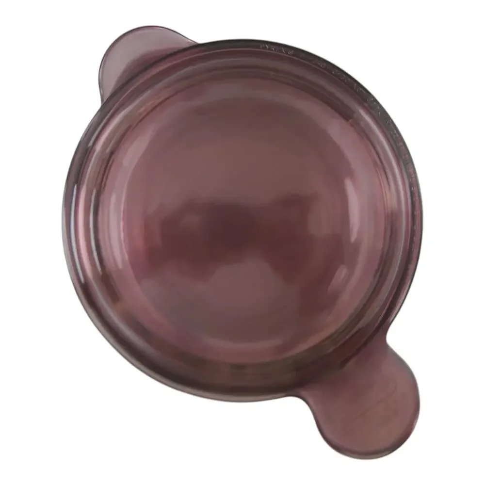Vintage Corning Visions Cranberry Purple 1.5 Qt Covered Casserole Dish